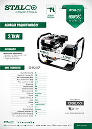 Stalco Power Tools - agregat prądotwórczy