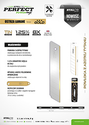 Stalco Perfect Powermax - ostrza łamane 18mm Gold