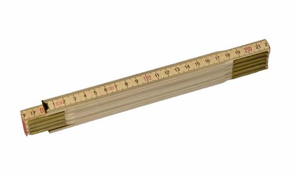 Wooden folding rule