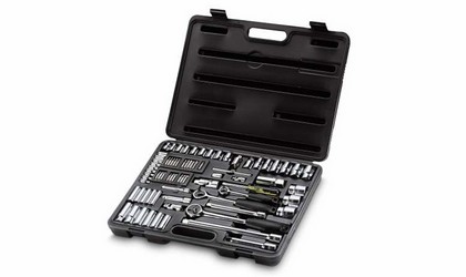 Socket set 1/2" + 1/4" + 3/8"