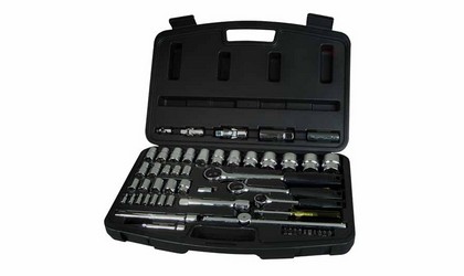 Socket set 1/2" + 1/4" + 3/8"
