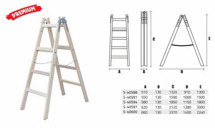 Painting wooden ladder