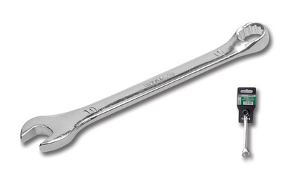 Combination open-end wrench, polished