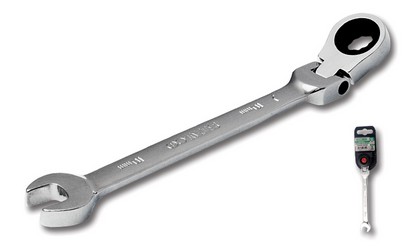 Ratchet open-end wrench, jointed