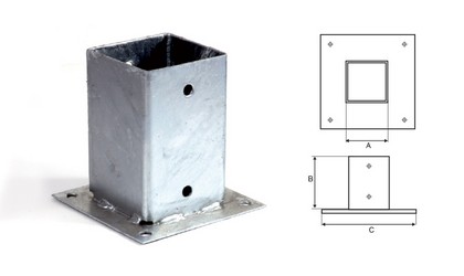 Flat garden anchor bolt