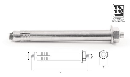 Steel single-expansion anchor bolt SLR 1