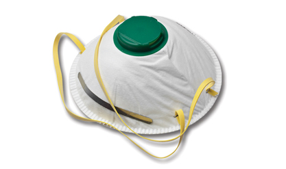 Dust mask with valve
