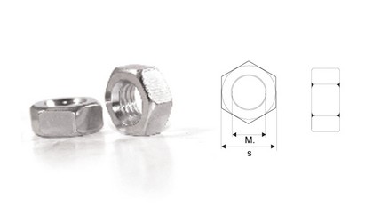 Galvanized hex nuts DIN 934