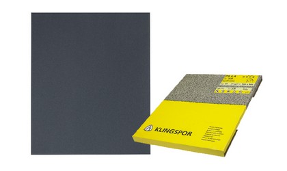 Water sanding papers in sheets