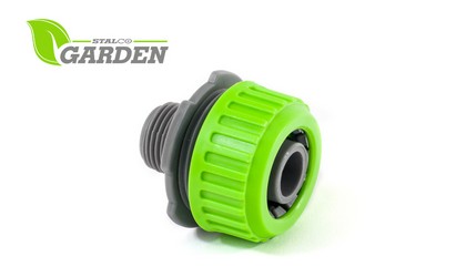 Hose connector with external thread adapter 3/4"