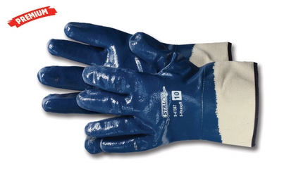 Nitrile-coated cotton gloves S-Heavy N