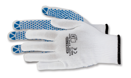 Polyester gloves S-PVC Dots