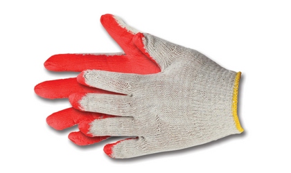 Latex-coated cotton gloves S-Wampir