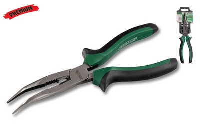 Long nose pliers, curved