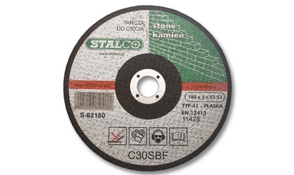 Flat cutting disc for concrete