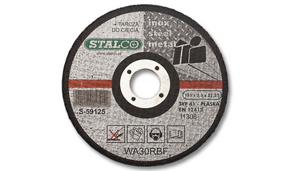 Flat cutting disc for metal