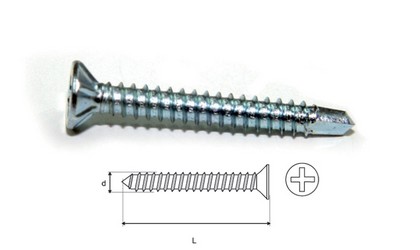 Tex screws for mounting window frames