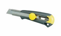 Interlock snap off blade knife