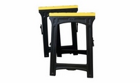 Adjustable sawhorse twin pack