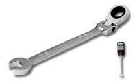 Ratchet open-end wrench, jointed