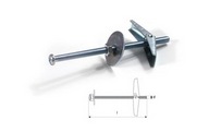 Umbrella expansion anchor for empty spaces, with screw