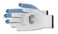 Polyester gloves S-PVC Dots