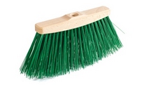 Street broom with long bristles